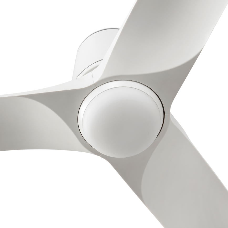 FARO 33826-1TW - Ventilador de techo LED regulable HEY TUB S LED/10W/230V 2700/4000/6000K blanco diá. 90 cm + control remoto