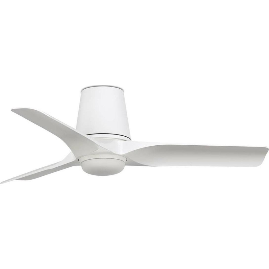 FARO 33826WT-1TW - Ventilador de techo LED regulable HEY TUB S LED/10W/230V 2700/4000/6000K blanco diá. 90 cm Wi-Fi Tuya + control remoto