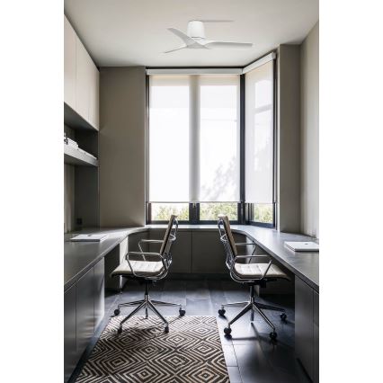FARO 33826WT - Ventilador de techo HEY TUB S blanco diá. 90 cm Wi-Fi Tuya + control remoto