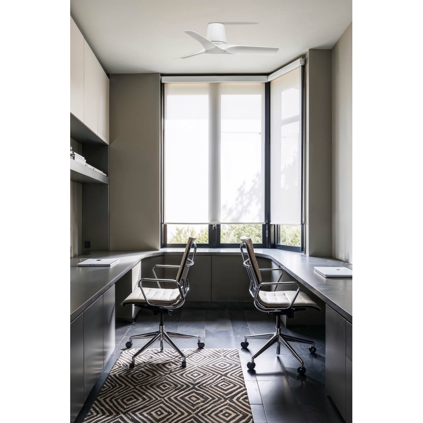 FARO 33826WT - Ventilador de techo HEY TUB S blanco diá. 90 cm Wi-Fi Tuya + control remoto