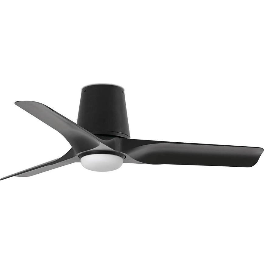 FARO 33827WT-1TW - Ventilador de techo LED regulable HEY TUB S LED/10W/230V 2700/4000/6000K negro diá. 90 cm Wi-Fi Tuya + control remoto