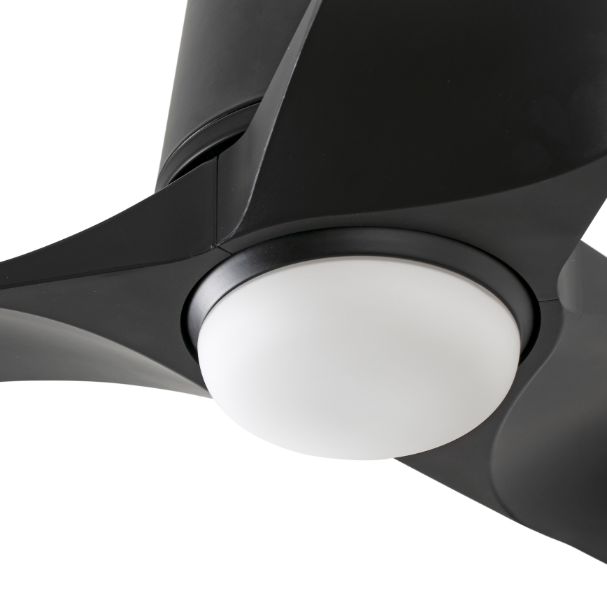 FARO 33827WT-1TW - Ventilador de techo LED regulable HEY TUB S LED/10W/230V 2700/4000/6000K negro diá. 90 cm Wi-Fi Tuya + control remoto