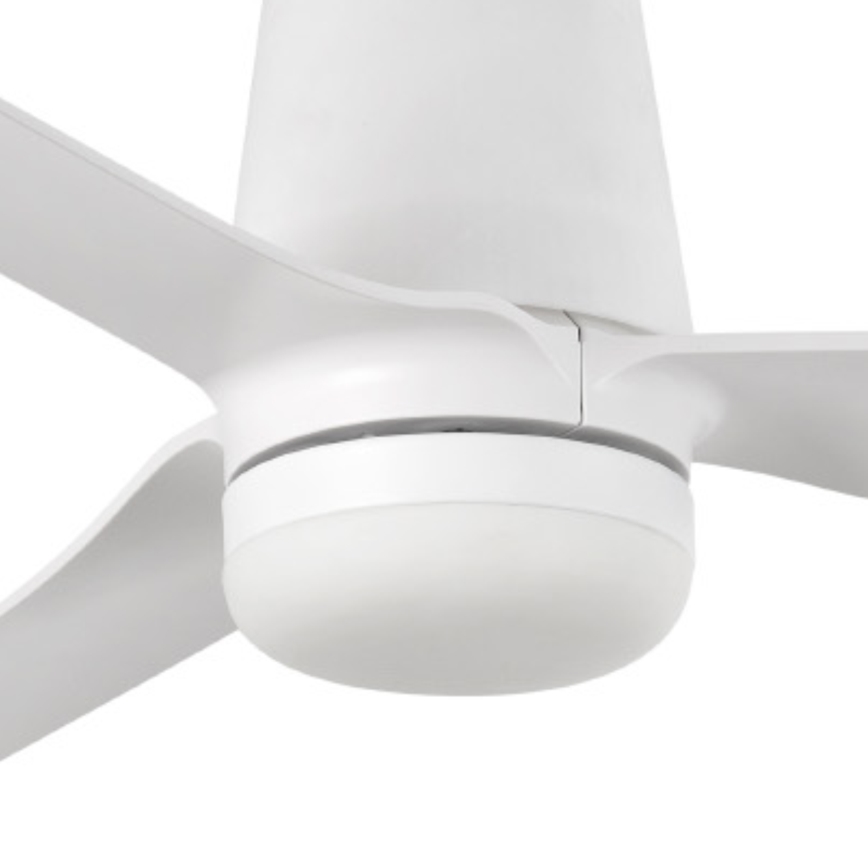 FARO 33828-1TW - Ventilador de techo LED regulable PUNT TUB M LED/18W/230V 3000/4200/6500K diá. 130 cm blanco + control remoto