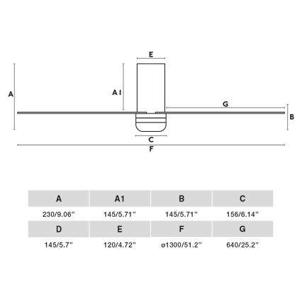 FARO 33828-1TW - Ventilador de techo LED regulable PUNT TUB M LED/18W/230V 3000/4200/6500K diá. 130 cm blanco + control remoto