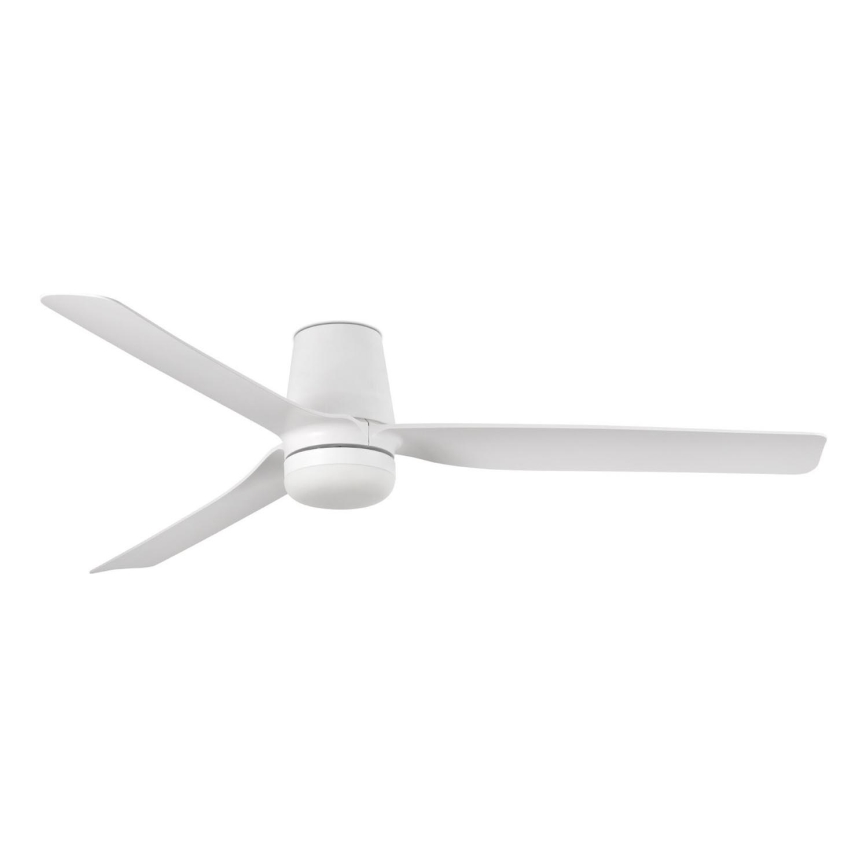FARO 33828-1TW - Ventilador de techo LED regulable PUNT TUB M LED/18W/230V 3000/4200/6500K diá. 130 cm blanco + control remoto
