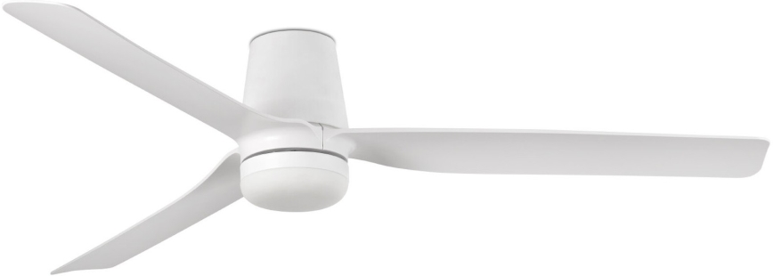 FARO 33828WT-1TW - Ventilador de techo LED regulable PUNT TUB M LED/18W/230V 3000/4200/6500K blanco diá. 132 cm Wi-Fi Tuya + control remoto