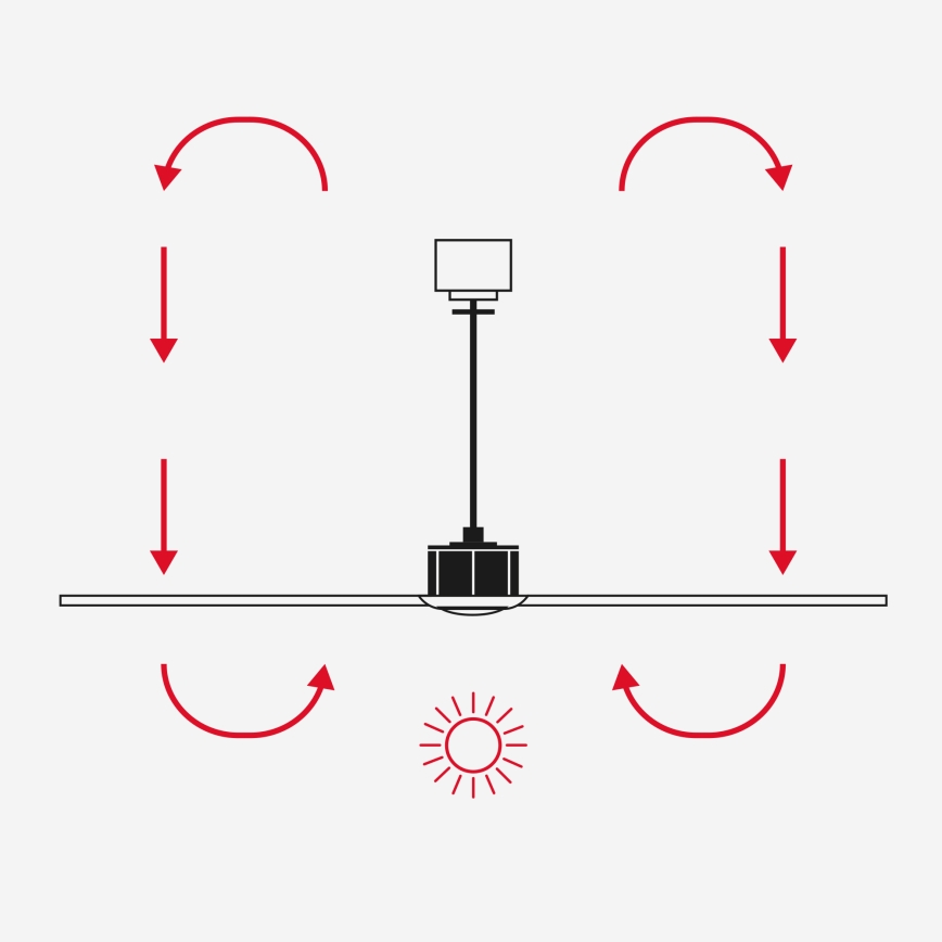 FARO 33829WT-1TW - Ventilador de techo LED regulable PUNT TUB M LED/18W/230V 3000/4200/6500K marrón/blanco diá. 132 cm Wi-Fi Tuya + control remoto