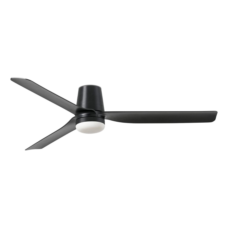 FARO 33830-1TW - Ventilador de techo LED regulable PUNT TUB M LED/18W/230V 3000/4200/6500K diá. 130 cm negro + control remoto