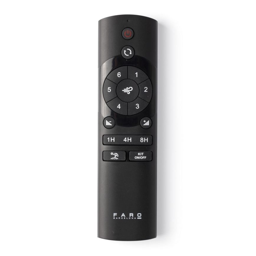 FARO 33830-1TW - Ventilador de techo LED regulable PUNT TUB M LED/18W/230V 3000/4200/6500K diá. 130 cm negro + control remoto