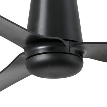 FARO 33830 - Ventilador de techo PUNT TUB M negro diá. 130 cm + control remoto