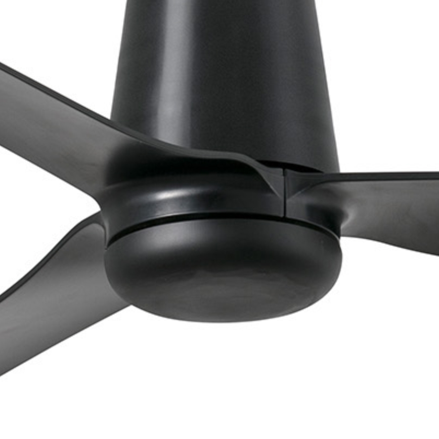FARO 33830 - Ventilador de techo PUNT TUB M negro diá. 130 cm + control remoto