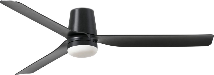 FARO 33830WT-1TW - Ventilador de techo LED regulable PUNT TUB M LED/18W/230V 3000/4200/6500K negro diá. 132 cm Wi-Fi Tuya + control remoto