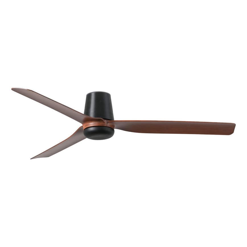 FARO 33831 - Ventilador de techo PUNT TUB M marrón/negro diá. 130 cm + control remoto