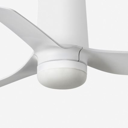 FARO 33832-1TW - Ventilador de techo LED regulable MINI PUNT TUB S LED/10W/230V 2700/4000/6000K diá. 90 cm blanco + control remoto