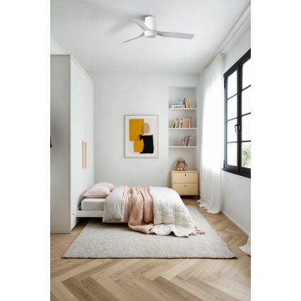FARO 33832 - Ventilador de techo MINI PUNT TUB S blanco diá. 90 cm + control remoto