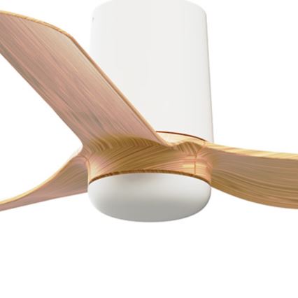 FARO 33833 - Ventilador de techo MINI PUNT TUB S marrón/blanco diá. 90 cm + control remoto