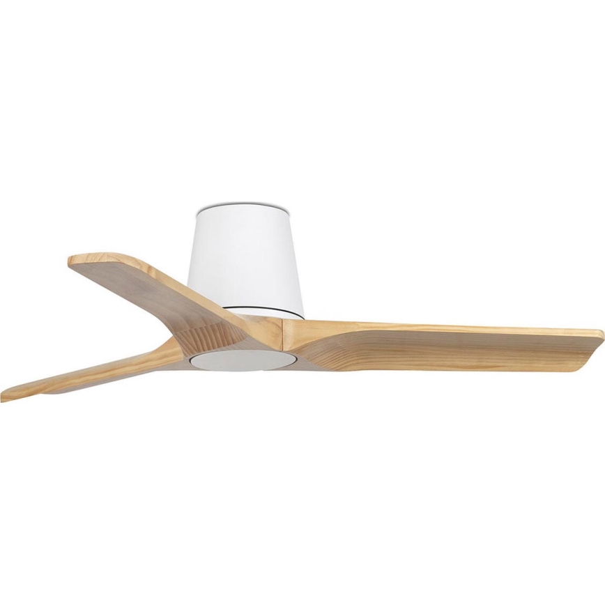 FARO 33836 - Ventilador de techo HEYWOOD TUB S pino/blanco diá. 90 cm + control remoto