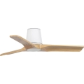 FARO 33836WT - Ventilador de techo HEYWOOD TUB S pino/blanco diá. 90 cm Wi-Fi Tuya + control remoto