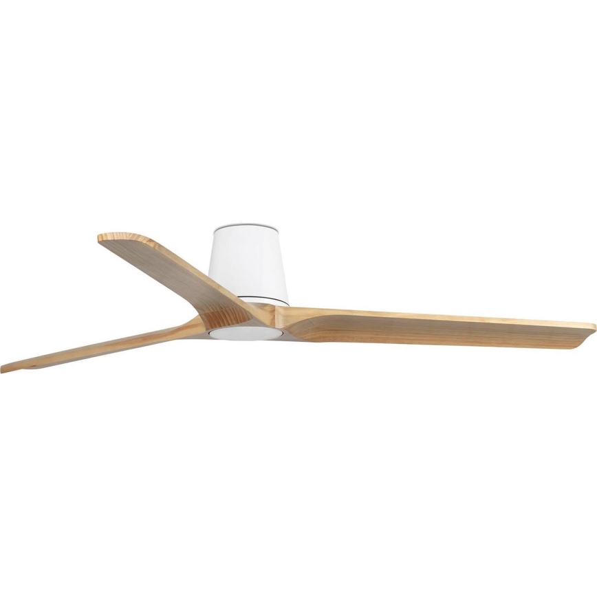FARO 33838 - Ventilador de techo HEYWOOD TUB L pino/blanco diá. 132 cm + control remoto