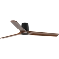 FARO 33839WT - Ventilador de techo HEYWOOD TUB L pino/negro diá. 132 cm Wi-Fi Tuya + control remoto