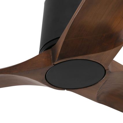 FARO 33839WT - Ventilador de techo HEYWOOD TUB L pino/negro diá. 132 cm Wi-Fi Tuya + control remoto