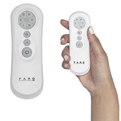 FARO 34100 - Ventilador de techo MILOS negro + control remoto
