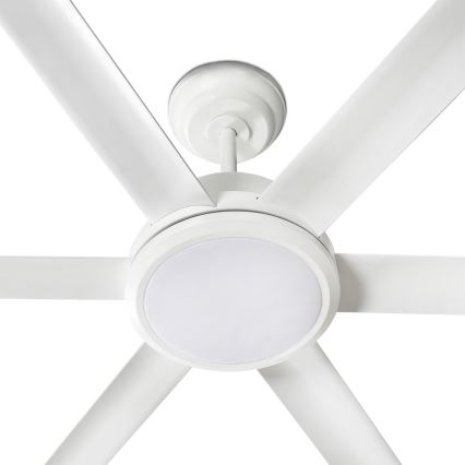 FARO 34202-130 - Ventilador de techo LED ROTTERDAM XL LED/32W/230V blanco diá. 200 cm + control remoto
