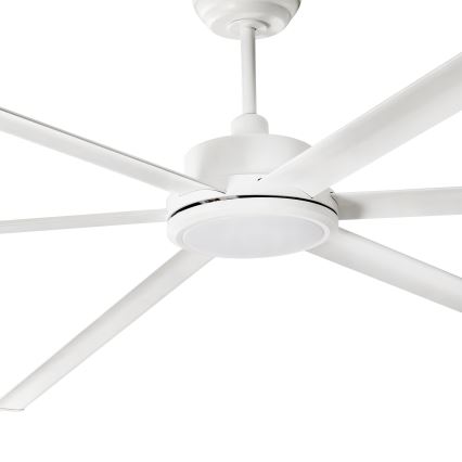 FARO 34202-130 - Ventilador de techo LED ROTTERDAM XL LED/32W/230V blanco diá. 200 cm + control remoto