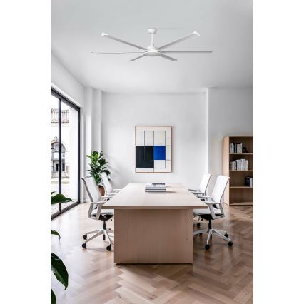 FARO 34202 - Ventilador de techo ROTTERDAM XL blanco diá. 200 cm + control remoto