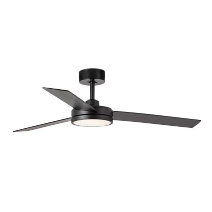 FARO 34261 - Ventilador de techo LED BARTH LED/24W/230V negro + control remoto