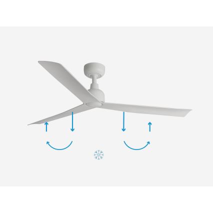 FARO 34274 - Ventilador de techo MARINE M blanco diá. 125 cm IP44 + control remoto