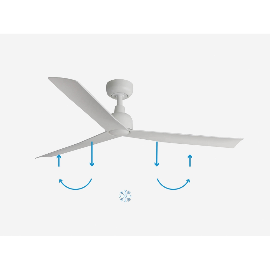 FARO 34274 - Ventilador de techo MARINE M blanco diá. 125 cm IP44 + control remoto