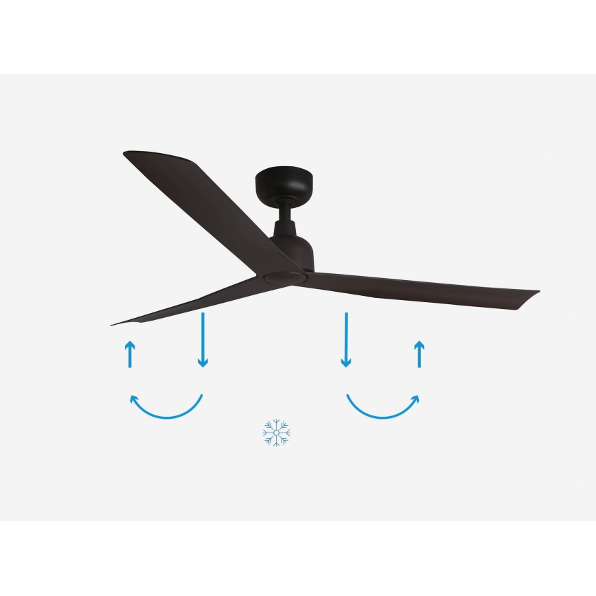 FARO 34275 - Ventilador de techo MARINE M marrón diá. 125 cm IP44 + control remoto