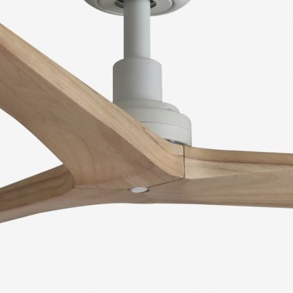 FARO 34280 - Ventilador de techo KLIM M pino/blanco diá. 125 cm + control remoto