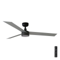 FARO 34286-1TW - Ventilador de techo LED regulable CRUISER L LED/18W/230V 2700/4000/6500K d. 132 cm negro/gris + control remoto