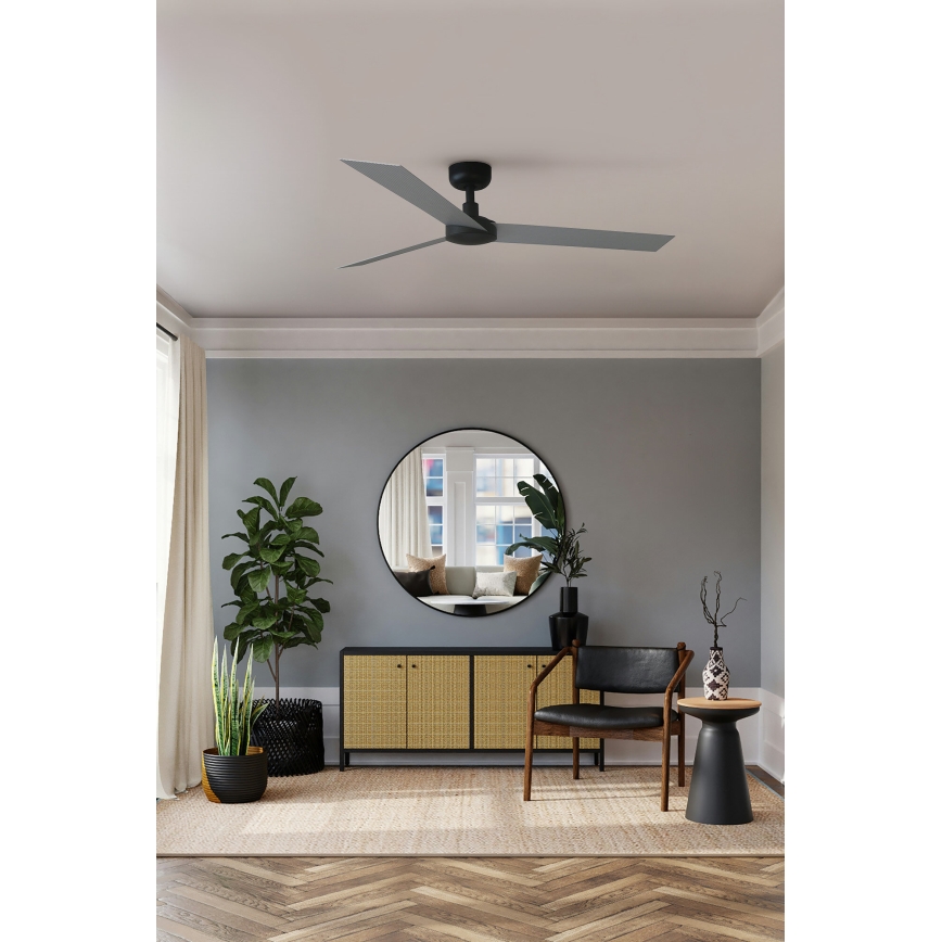FARO 34286 - Ventilador de techo CRUISER L negro diá. 132 cm + control remoto