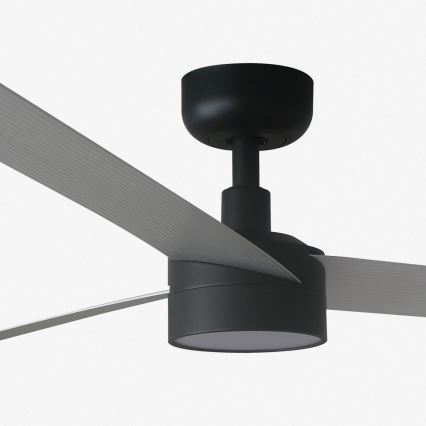 FARO 34287-1TW - Ventilador de techo LED regulable CRUISER XL LED/18W/230V 2700/4000/6500K diá. 160 cm negro/gris + control remoto