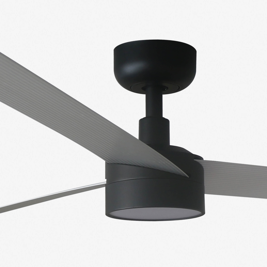 FARO 34287-1TW - Ventilador de techo LED regulable CRUISER XL LED/18W/230V 2700/4000/6500K diá. 160 cm negro/gris + control remoto