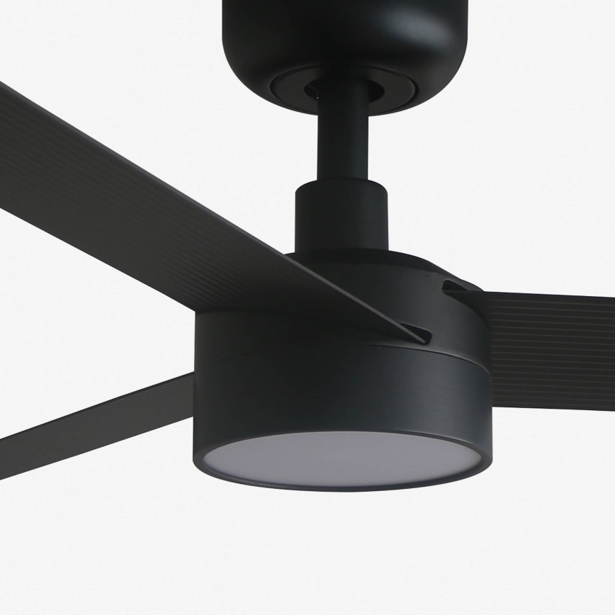 FARO 34289-1TW - Ventilador de techo LED regulable CRUISER S LED/18W/230V 2700/4000/6500K diá. 106 cm negro + control remoto