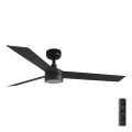FARO 34291-1TW - Ventilador de techo LED regulable CRUISER LED/20W/230V 2700/4000/6500K diá. 132 cm negro + control remoto