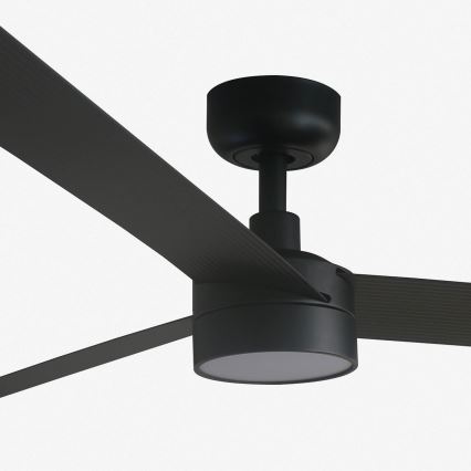 FARO 34293-1TW - Ventilador de techo LED regulable CRUISER XL LED/18W/230V 2700/4000/6500K diá. 160 cm negro + control remoto