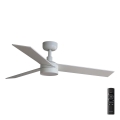 FARO 34295-1TW - Ventilador de techo LED regulable RUDDER S LED/18W/230V 2700/4000/6500K diá. 106 cm blanco + control remoto