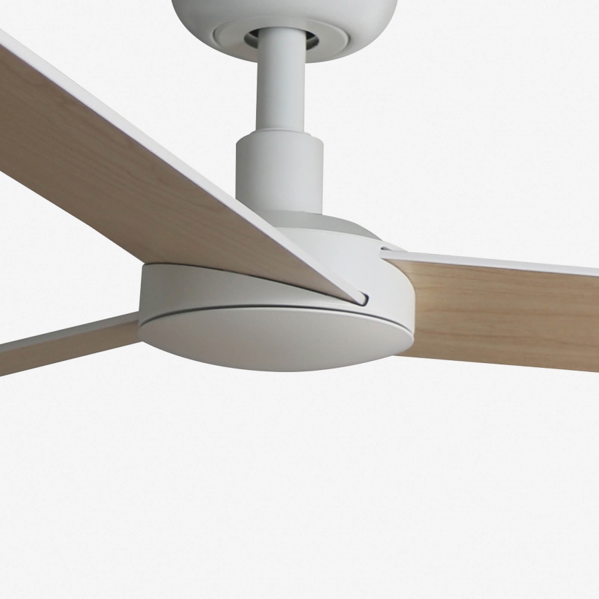 FARO 34295WT - Ventilador de techo RUDDER S blanco/beige diá. 106 cm Wi-Fi Tuya + control remoto