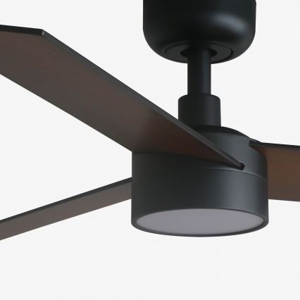 FARO 34296-1TW - Ventilador de techo LED regulable RUDDER S LED/18W/230V 2700/4000/6500K diá. 106 cm negro + control remoto