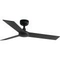 FARO 34296WT - Ventilador de techo RUDDER S negro/marrón diá. 106 cm Wi-Fi Tuya + control remoto