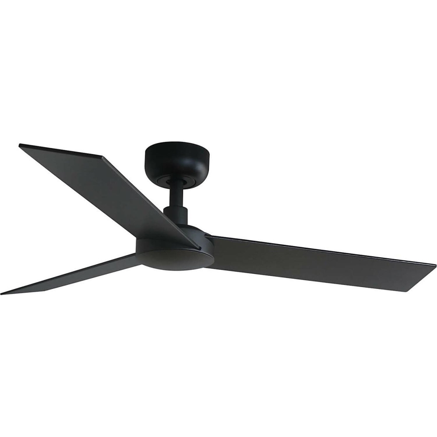 FARO 34296WT - Ventilador de techo RUDDER S negro/marrón diá. 106 cm Wi-Fi Tuya + control remoto