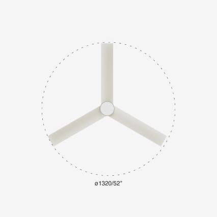 FARO 34297-1TW - Ventilador LED regulable RUDDER L LED/20W/230V 2700/4000/6500K d. 132 cm + control remoto