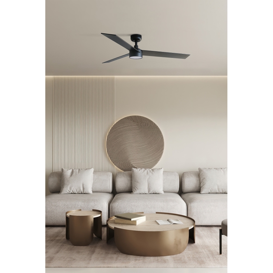 FARO 34298-1TW - Ventilador LED regulable RUDDER L LED/20W/230V 2700/4000/6500K d. 132 cm + control remoto