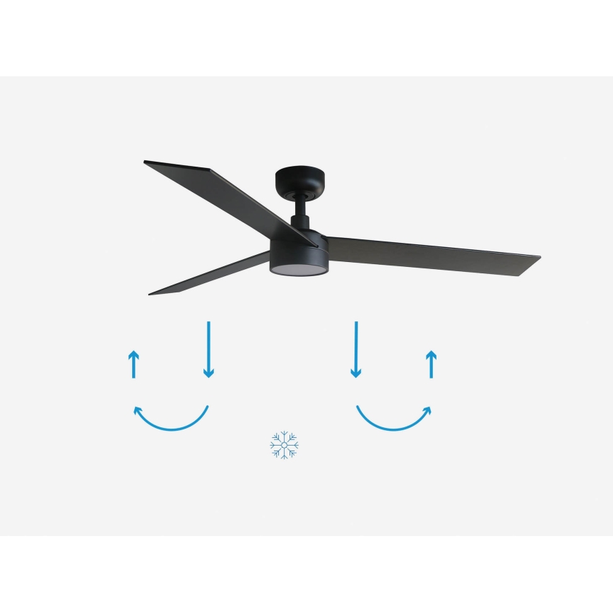 FARO 34298-1TW - Ventilador LED regulable RUDDER L LED/20W/230V 2700/4000/6500K d. 132 cm + control remoto