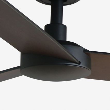 FARO 34298WP - Ventilador de techo RUDDER L negro diá. 132 cm SMART + control remoto